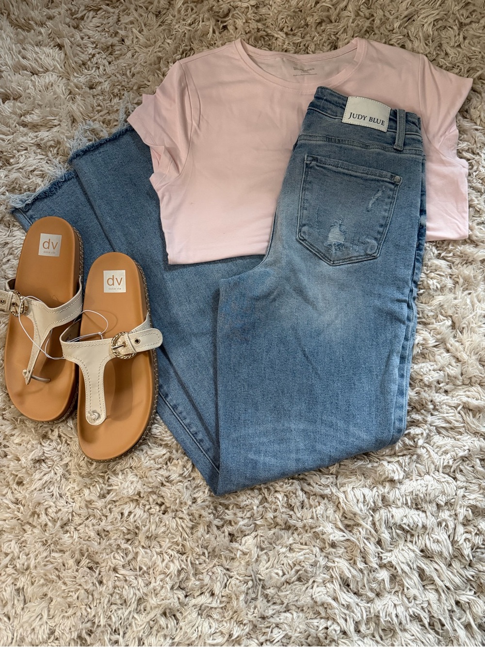 Judy Blue Faded Raw Hem Distressed Jeans - Size 7/28 - 32” inseam